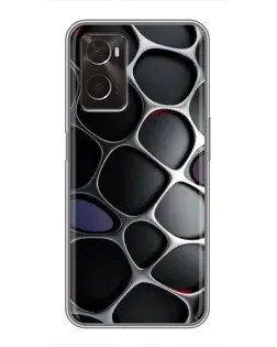 Чехол для OPPO A96 с картинкой «Объемная темная решетка» Чехол для OPPO A96 с картинкой «Объемная темная решетка»