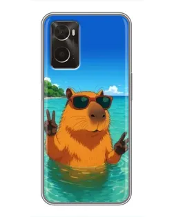 Чохол для OPPO A96 з картинкою «Морська капібара» Чохол для OPPO A96 з картинкою «Морська капібара»