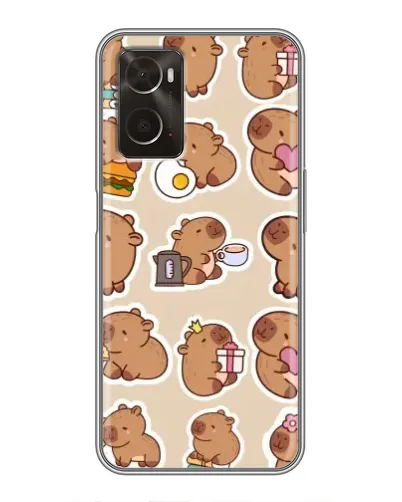 Чохол для OPPO A96 з картинкою «Капібари паттерн» Чохол для OPPO A96 з картинкою «Капібари паттерн»