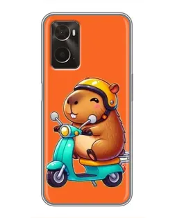 Чохол для OPPO A96 з картинкою «Капібара на скутері» Чохол для OPPO A96 з картинкою «Капібара на скутері»