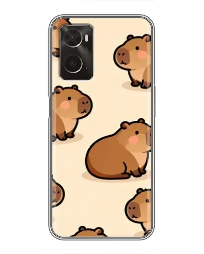 Чохол для OPPO A96 з картинкою «Паттерн милих капібар» Чохол для OPPO A96 з картинкою «Паттерн милих капібар»