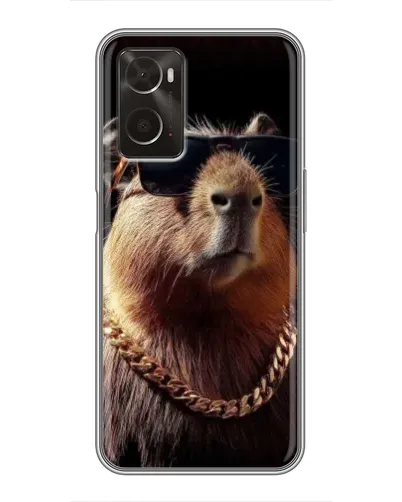 Чохол для OPPO A96 з картинкою «Капібара золотий ланцюг» Чохол для OPPO A96 з картинкою «Капібара золотий ланцюг»