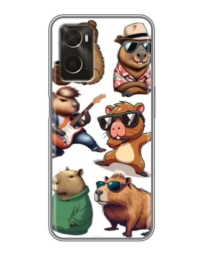 Чохол для OPPO A96 з картинкою «Круті капібари музиканти» Чохол для OPPO A96 з картинкою «Круті капібари музиканти»