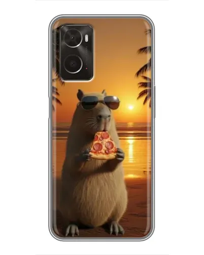 Чохол для OPPO A96 з картинкою «Капібара з піцою» Чохол для OPPO A96 з картинкою «Капібара з піцою»