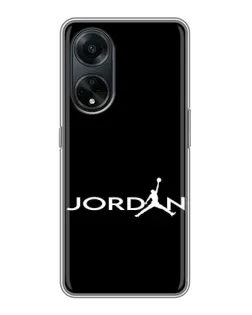 Чохол для OPPO A98 з картинкою «Jordan White Logo» Чохол для OPPO A98 з картинкою «Jordan White Logo»