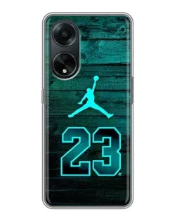 Чохол для OPPO A98 з картинкою «Jordan Cyan 23» Чохол для OPPO A98 з картинкою «Jordan Cyan 23»