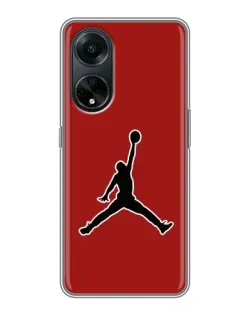 Чохол для OPPO A98 з картинкою «Jordan Red Back» Чохол для OPPO A98 з картинкою «Jordan Red Back»