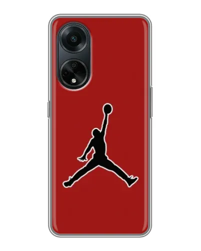 Чохол для OPPO A98 з картинкою «Jordan Red Back» Чохол для OPPO A98 з картинкою «Jordan Red Back»