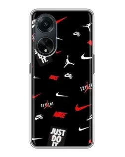 Чохол для OPPO A98 з картинкою «Nike Mix Pattern» Чохол для OPPO A98 з картинкою «Nike Mix Pattern»
