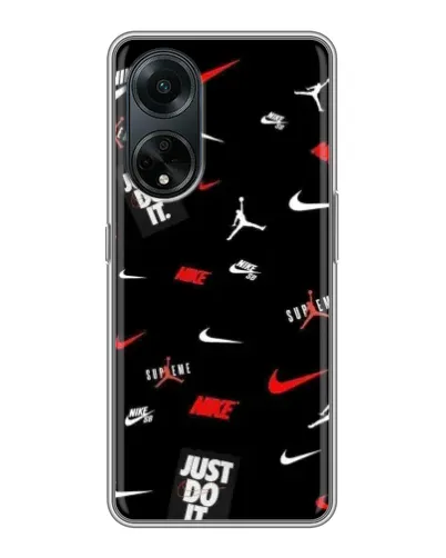 Чохол для OPPO A98 з картинкою «Nike Mix Pattern» Чохол для OPPO A98 з картинкою «Nike Mix Pattern»