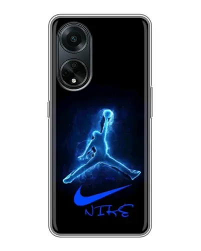 Чохол для OPPO A98 з картинкою «Jordan Neon Blue» Чохол для OPPO A98 з картинкою «Jordan Neon Blue»