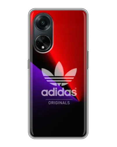 Чехол для OPPO A98 с картинкой «Adidas Red Neon»