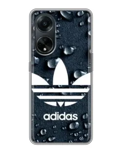 Чехол для OPPO A98 с картинкой «Adidas Trefoil Blue»