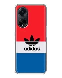 Чехол для OPPO A98 с картинкой «Ретро блоки Adidas»