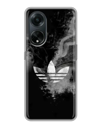 Чехол для OPPO A98 с картинкой «Абстрактный дым Adidas»