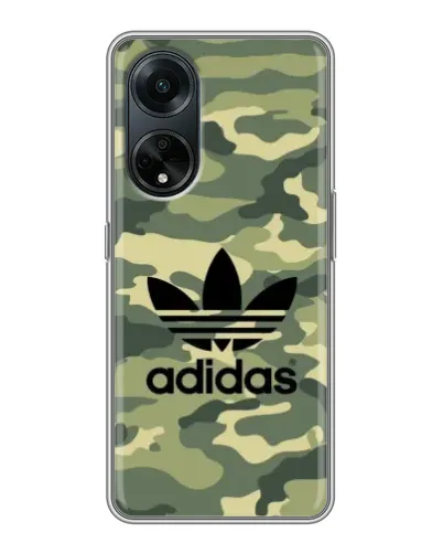 Чехол для OPPO A98 с картинкой «Милитари стиль Adidas»