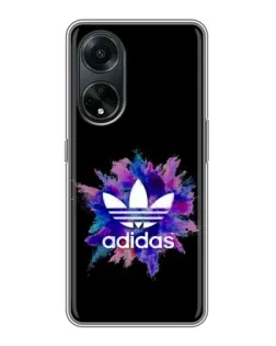 Чехол для OPPO A98 с картинкой «Взрыв красок Adidas»