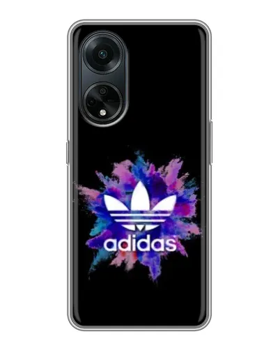 Чехол для OPPO A98 с картинкой «Взрыв красок Adidas»
