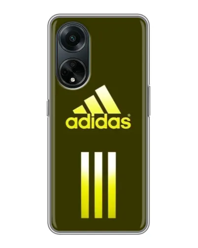 Чехол для OPPO A98 с картинкой «Оливковый градиент Adidas»