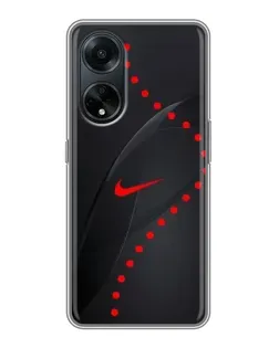 Чехол для OPPO A98 с картинкой «Абстрактный дизайн Nike»