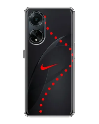 Чехол для OPPO A98 с картинкой «Абстрактный дизайн Nike»