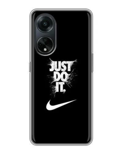 Чехол для OPPO A98 с картинкой «Текстовый принт Nike»