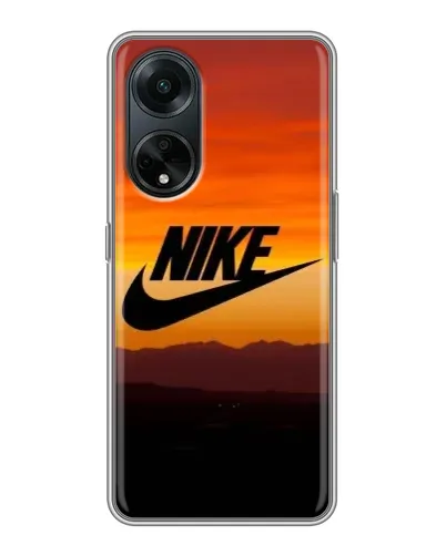 Чехол для OPPO A98 с картинкой «Nike — вечерний горизонт»