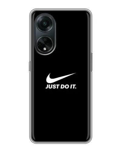 Чехол для OPPO A98 с картинкой «Минимализм от Nike»