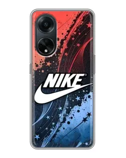 Чехол для OPPO A98 с картинкой «Градиентный принт Найк»