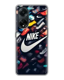 Чехол для OPPO A98 с картинкой «Коллекция кроссовок Nike»