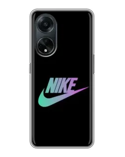 Чехол для OPPO A98 с картинкой «Nike — городская ночь»