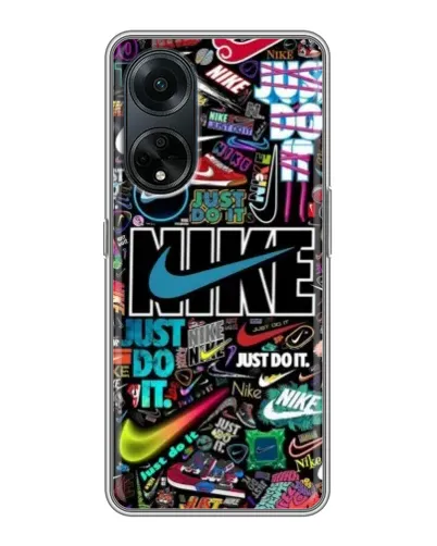 Чехол для OPPO A98 с картинкой «Яркий коллаж Nike» Чехол для OPPO A98 с картинкой «Яркий коллаж Nike»