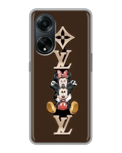 Чехол для OPPO A98 с картинкой «LV и Микки Маус»