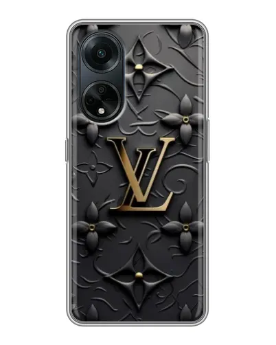 Чехол для OPPO A98 с картинкой «Кожаная текстура LV»