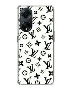 Чохол для OPPO A98 з картинкою «Монохромний хаос LV»