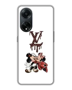 Чохол для OPPO A98 з картинкою «LV та Міккі Маус»
