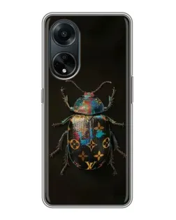 Чехол для OPPO A98 с картинкой «LV — мраморный принт»