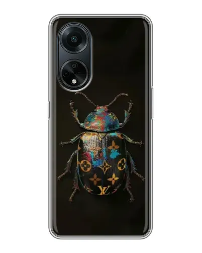 Чехол для OPPO A98 с картинкой «LV — мраморный принт»