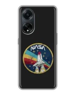 Чехол для OPPO A98 с картинкой «NASA — эмблема миссии» Чехол для OPPO A98 с картинкой «NASA — эмблема миссии»