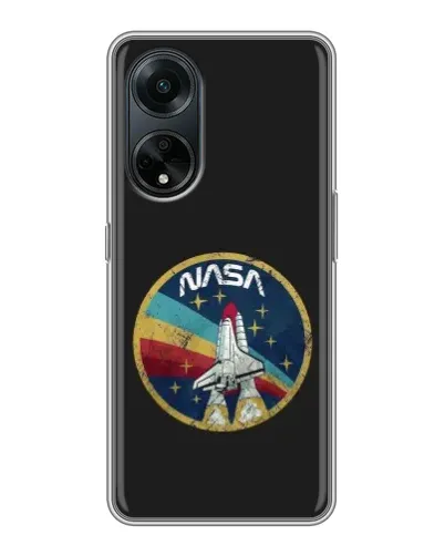 Чехол для OPPO A98 с картинкой «NASA — эмблема миссии» Чехол для OPPO A98 с картинкой «NASA — эмблема миссии»