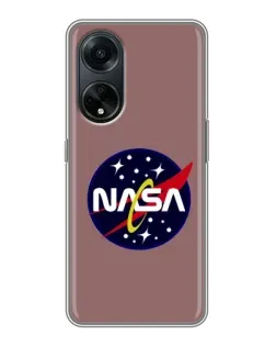 Чехол для OPPO A98 с картинкой «NASA — ретро космос»