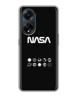 Чехол для OPPO A98 с картинкой «NASA — технический принт»