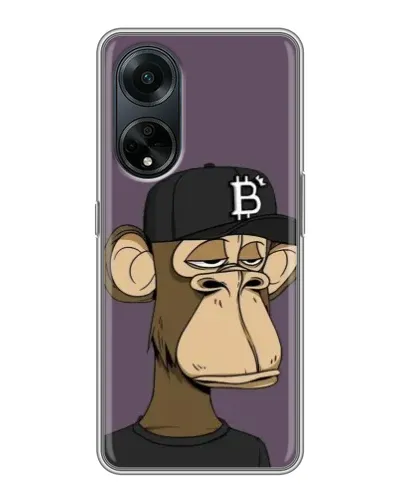 Чехол для OPPO A98 с картинкой «Bored Ape в кепке» Чехол для OPPO A98 с картинкой «Bored Ape в кепке»