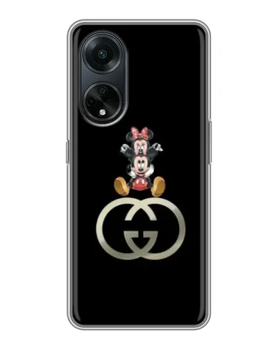 Чохол для OPPO A98 з картинкою «Мінні Маус на лого» Чохол для OPPO A98 з картинкою «Мінні Маус на лого»