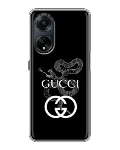 Чохол для OPPO A98 з картинкою «Gucci — срібна змія» Чохол для OPPO A98 з картинкою «Gucci — срібна змія»