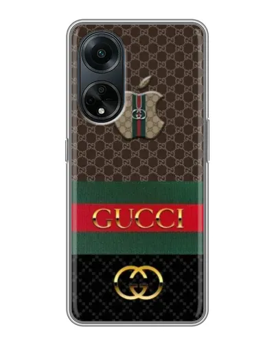 Чохол для OPPO A98 з картинкою «Gucci — брендований десерт» Чохол для OPPO A98 з картинкою «Gucci — брендований десерт»