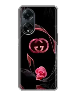Чохол для OPPO A98 з картинкою «Gucci — неонова троянда»