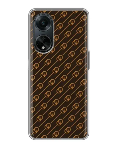 Чохол для OPPO A98 з картинкою «Gucci — золоті діагоналі» Чохол для OPPO A98 з картинкою «Gucci — золоті діагоналі»