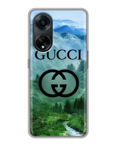 Чохол для OPPO A98 з картинкою «Gucci — гірський пейзаж» Чохол для OPPO A98 з картинкою «Gucci — гірський пейзаж»
