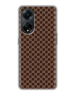 Чохол для OPPO A98 з картинкою «Gucci — шоколадна сітка»